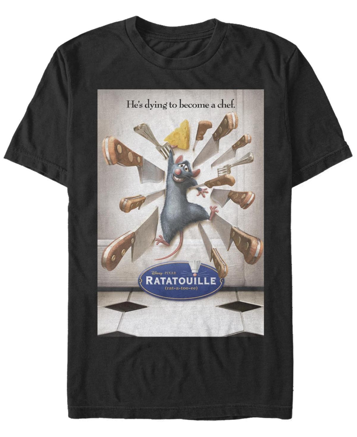 Disney / Pixar's Ratatouille Men's He's Dying To Become A Chef Tee, Size: 3XL, Black Product Image