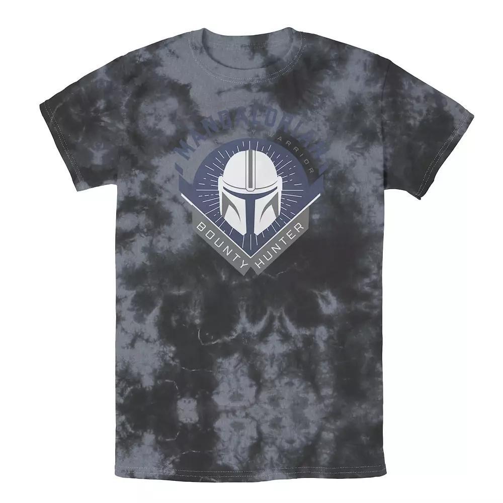 Men's Star Wars The Mandalorian Warrior Emblem Tee, Boy's, Size: XXL, Black Grey Product Image