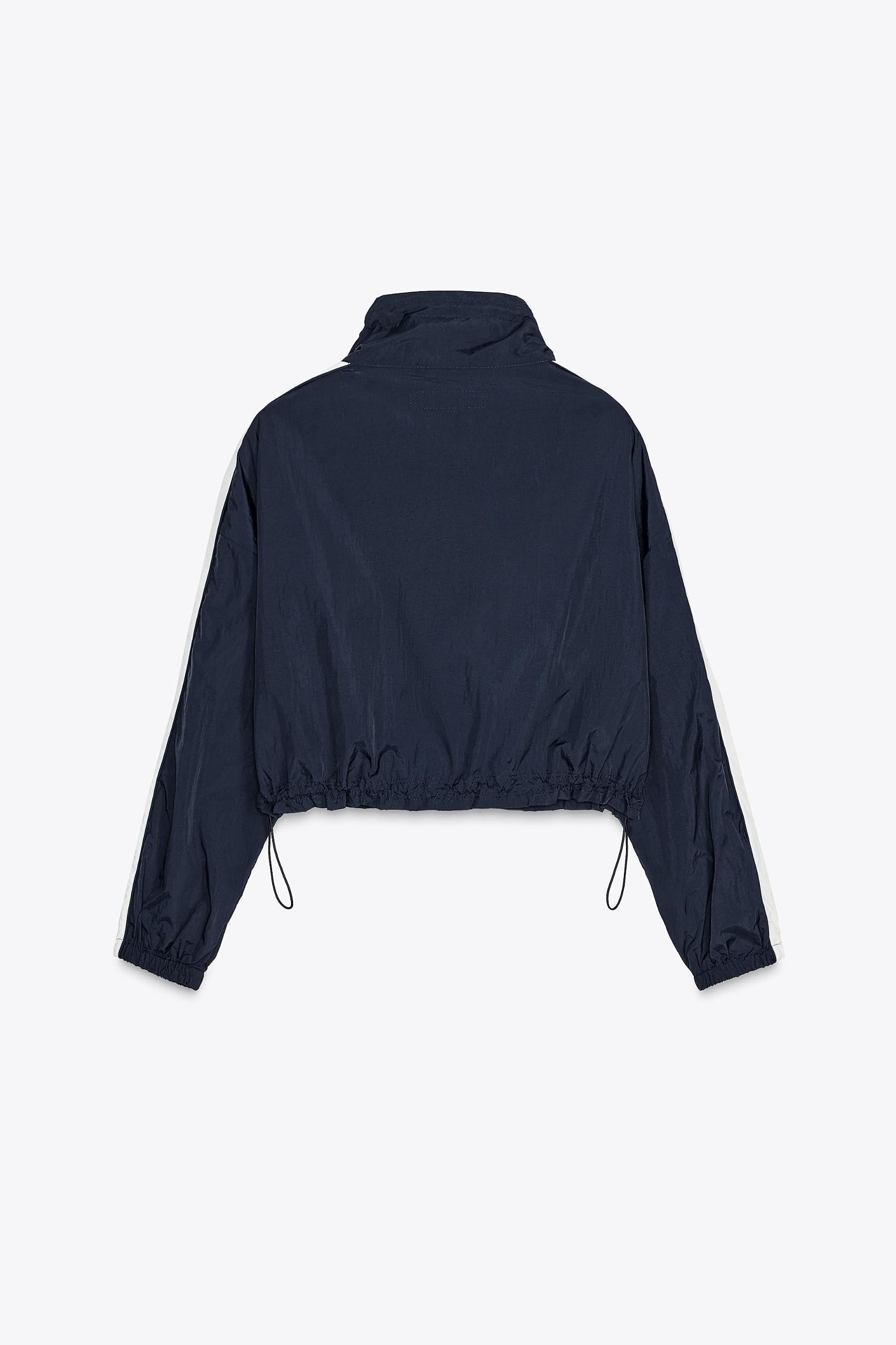 SIDE STRIPE CROPPED JACKET Product Image