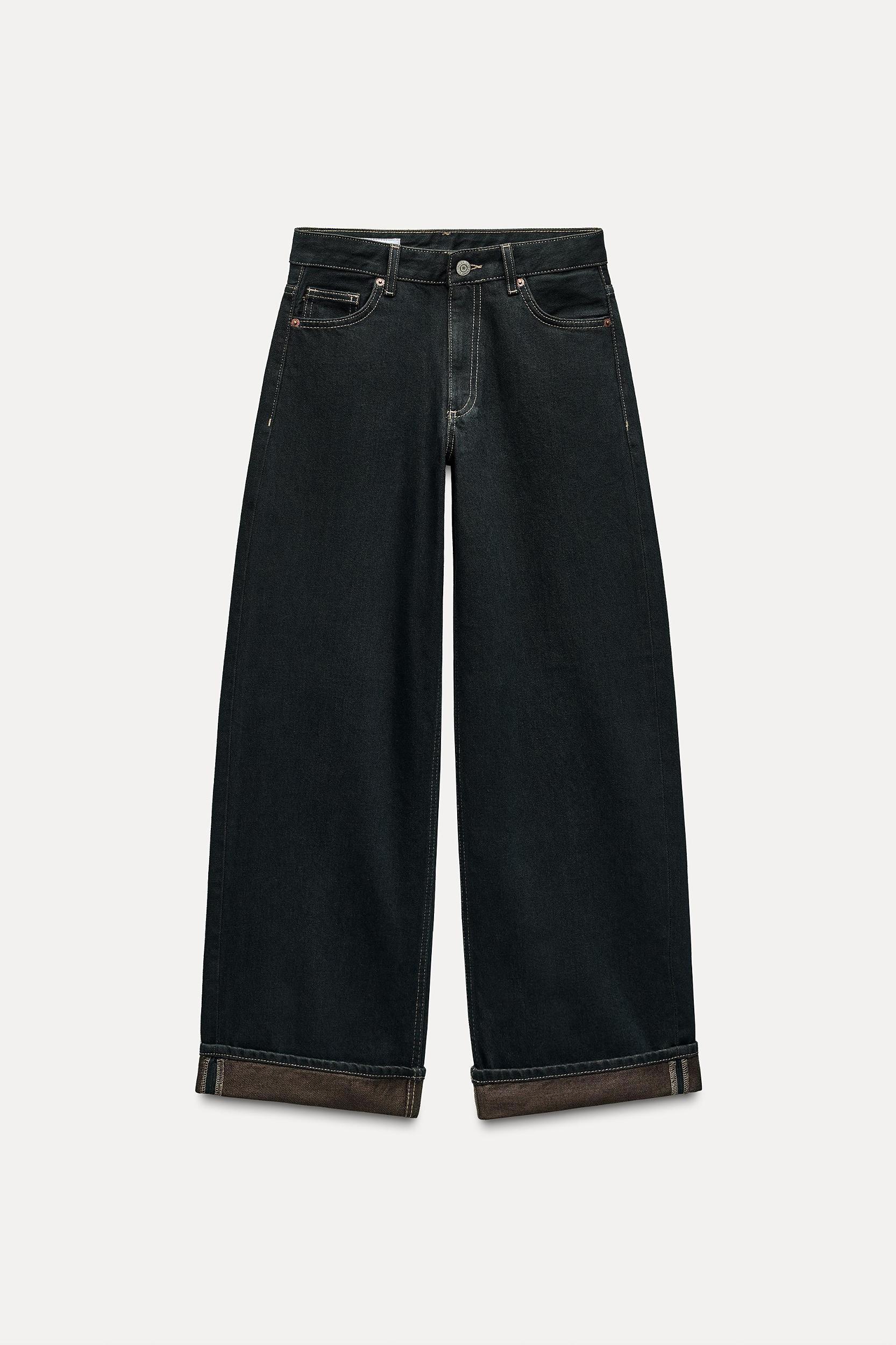 TRF RELAXED LOW-RISE FOLD UP MINI JEANS Product Image