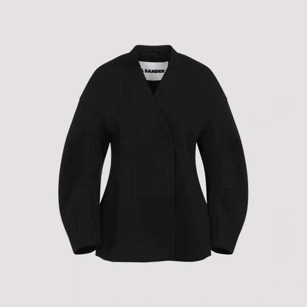 JIL SANDER Elegant Wool Blend Jacket For Women In Black Product Image