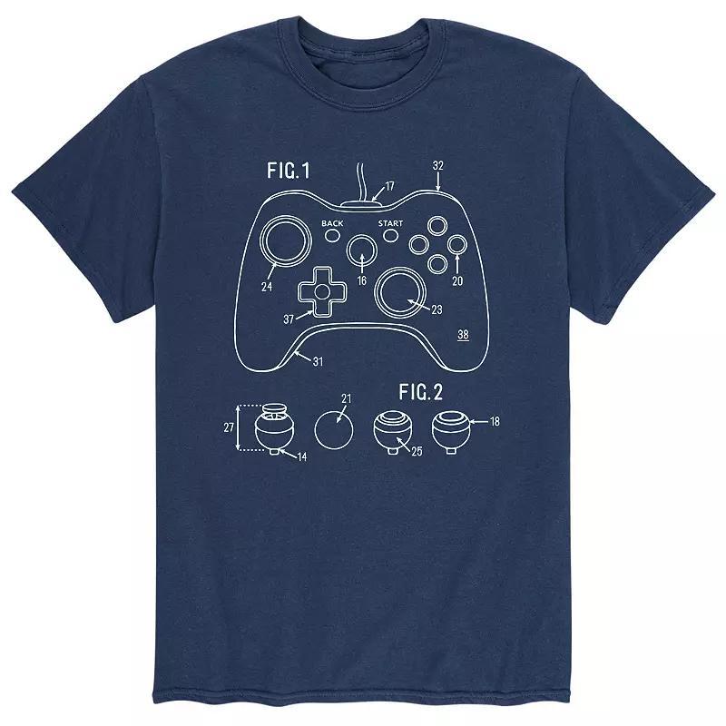 Mens Game Controller Rendering Tee Product Image
