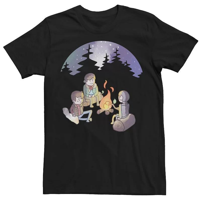 Men's Star Trek Cartoon Camp Fire Circle Tee, Size: Medium, Black Product Image