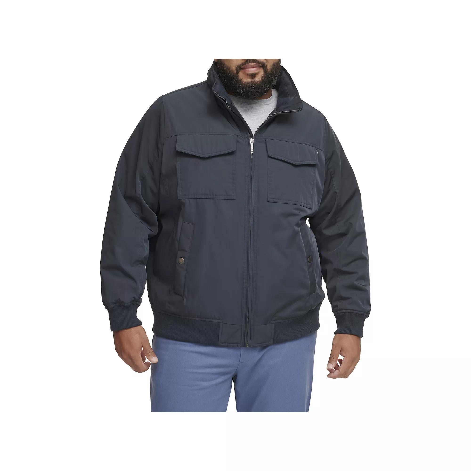 Big & Tall Dockers® Polytwill 2 Pocket Bomber Jacket, Men's, Size: 3XL Tall, Blue Product Image