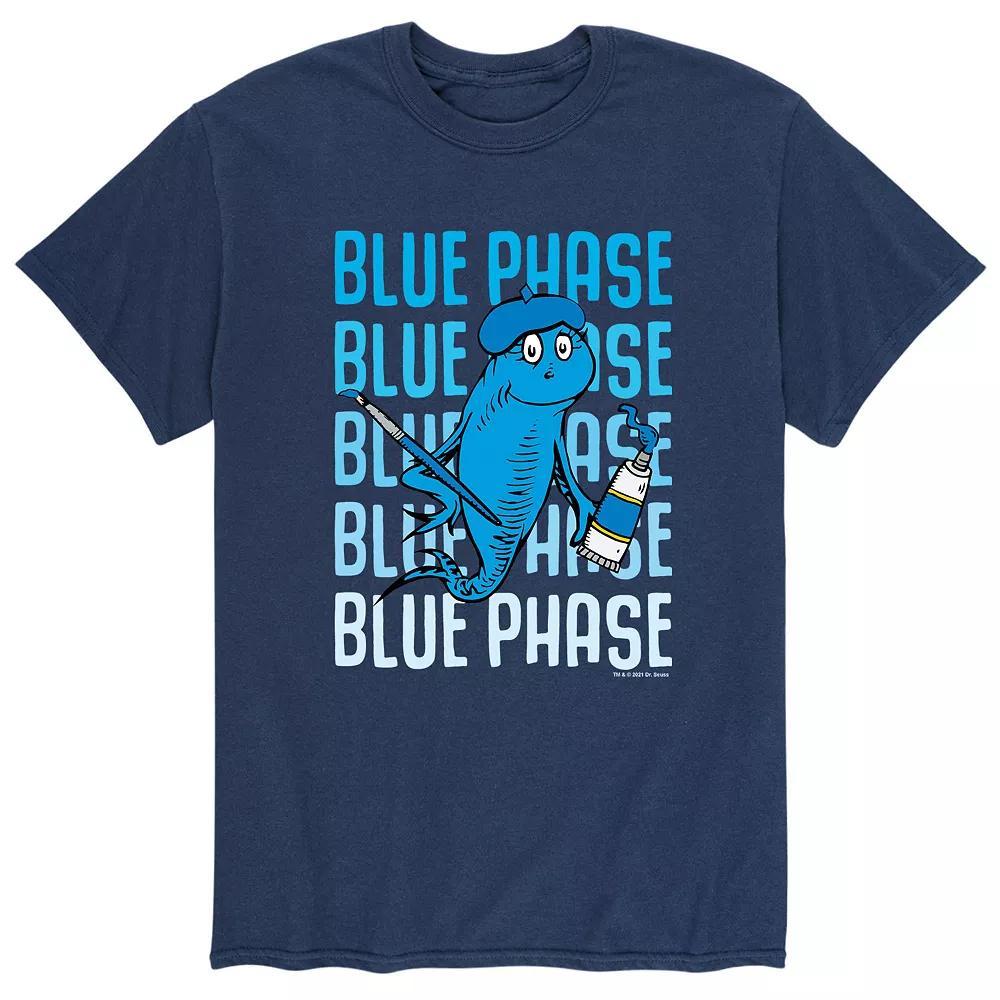 Mens Dr. Seuss Blue Phase Fish Tee Product Image