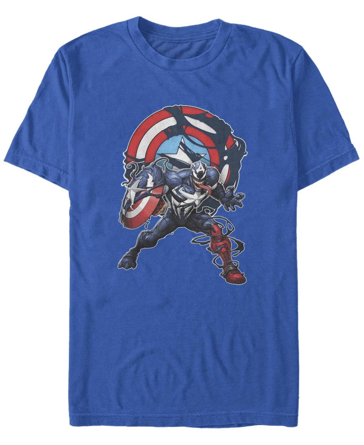 Men's Marvel Captain Venom Portrait Logo Tee, Size: 3XL, Royal Product Image