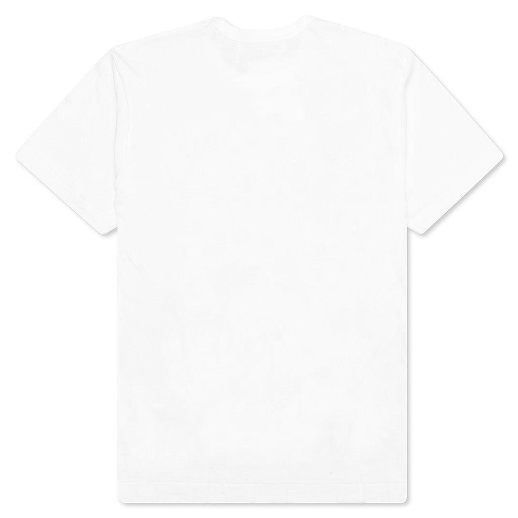 Stacked Heart S/S T-Shirt - White Male Product Image