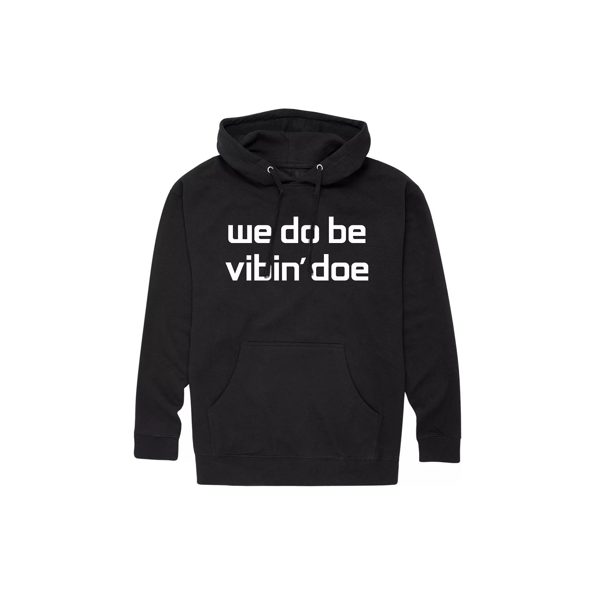 Men's We Do Be Vibin Doe Hoodie, Size: Small, Black Product Image
