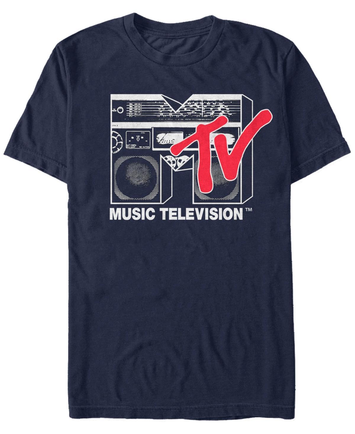 Men's MTV Boom Box Logo Tee, Size: Large, Black Product Image