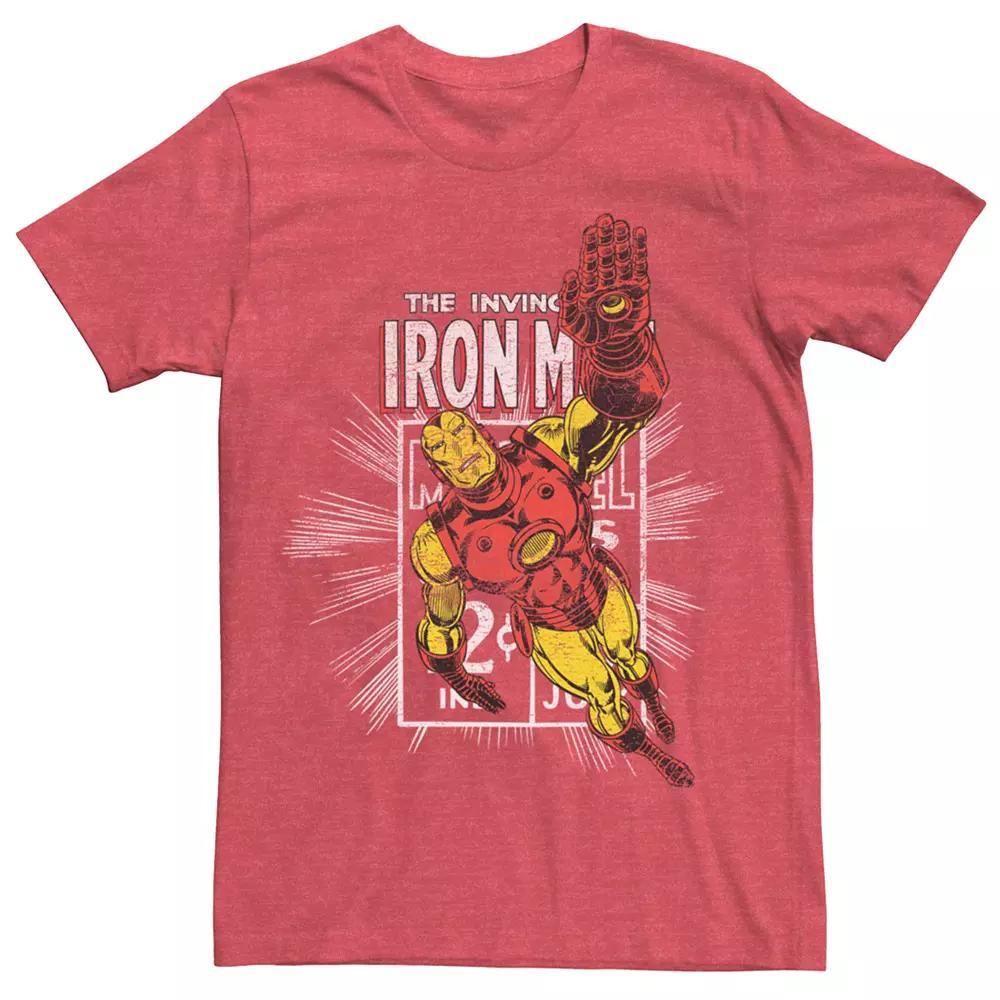 Men's Marvel Comics Retro Iron Man Short Sleeve Graphic Tee, Size: XXL, Red Grey Product Image