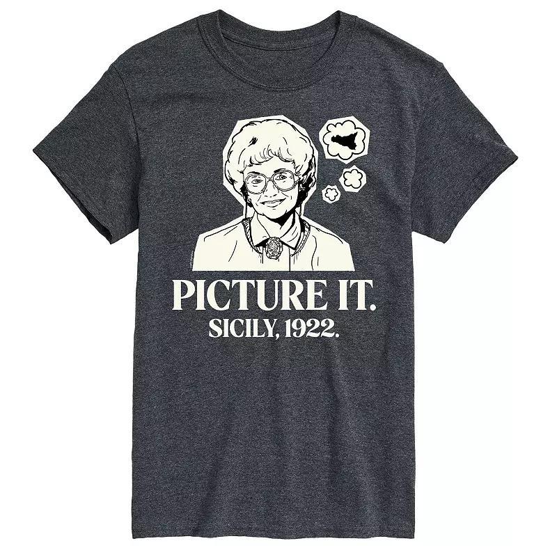 Men's Golden Girls Picture It Sicily Tee, Size: Large, Black Product Image