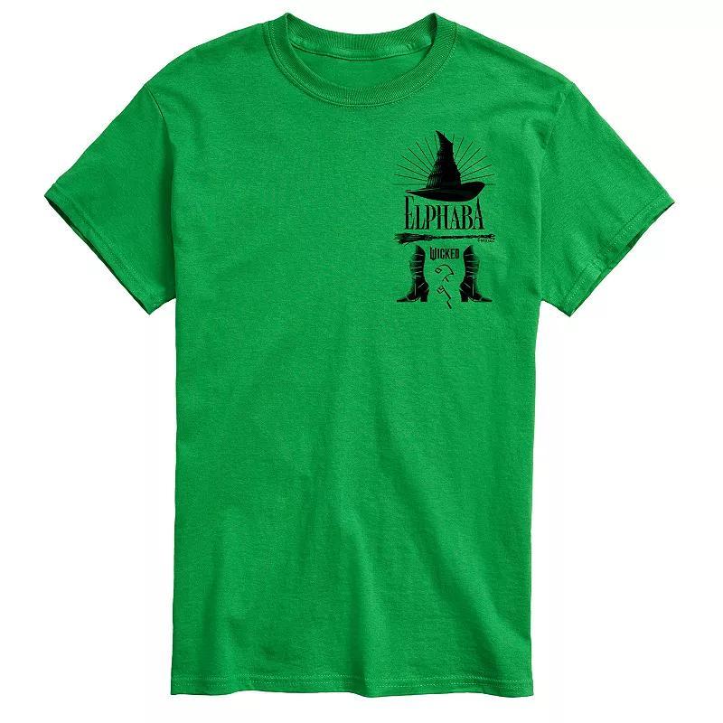 Men's Wicked Elphaba Graphic Tee, Size: Small, Green Product Image