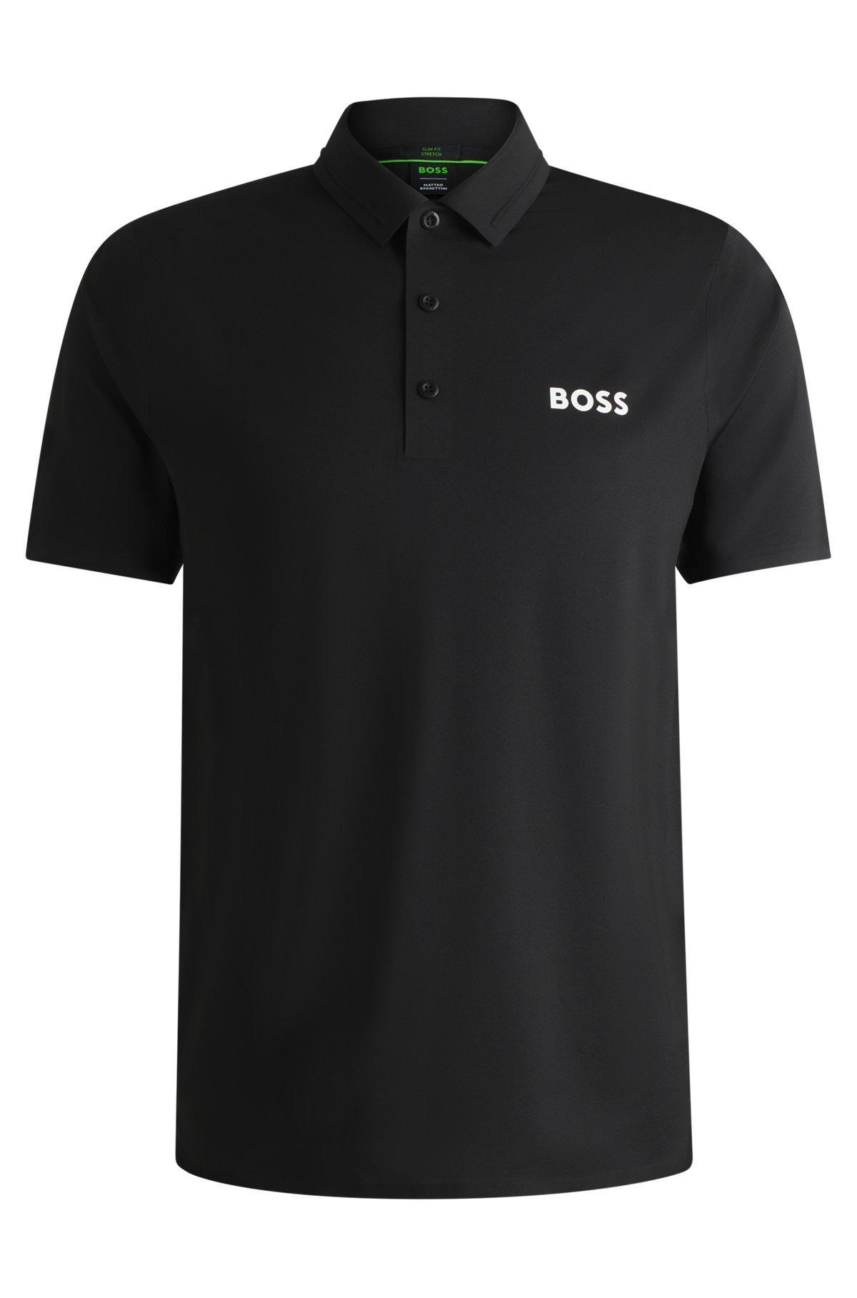 BOSS x Matteo Berrettini slim-fit polo shirt with UV protection Product Image