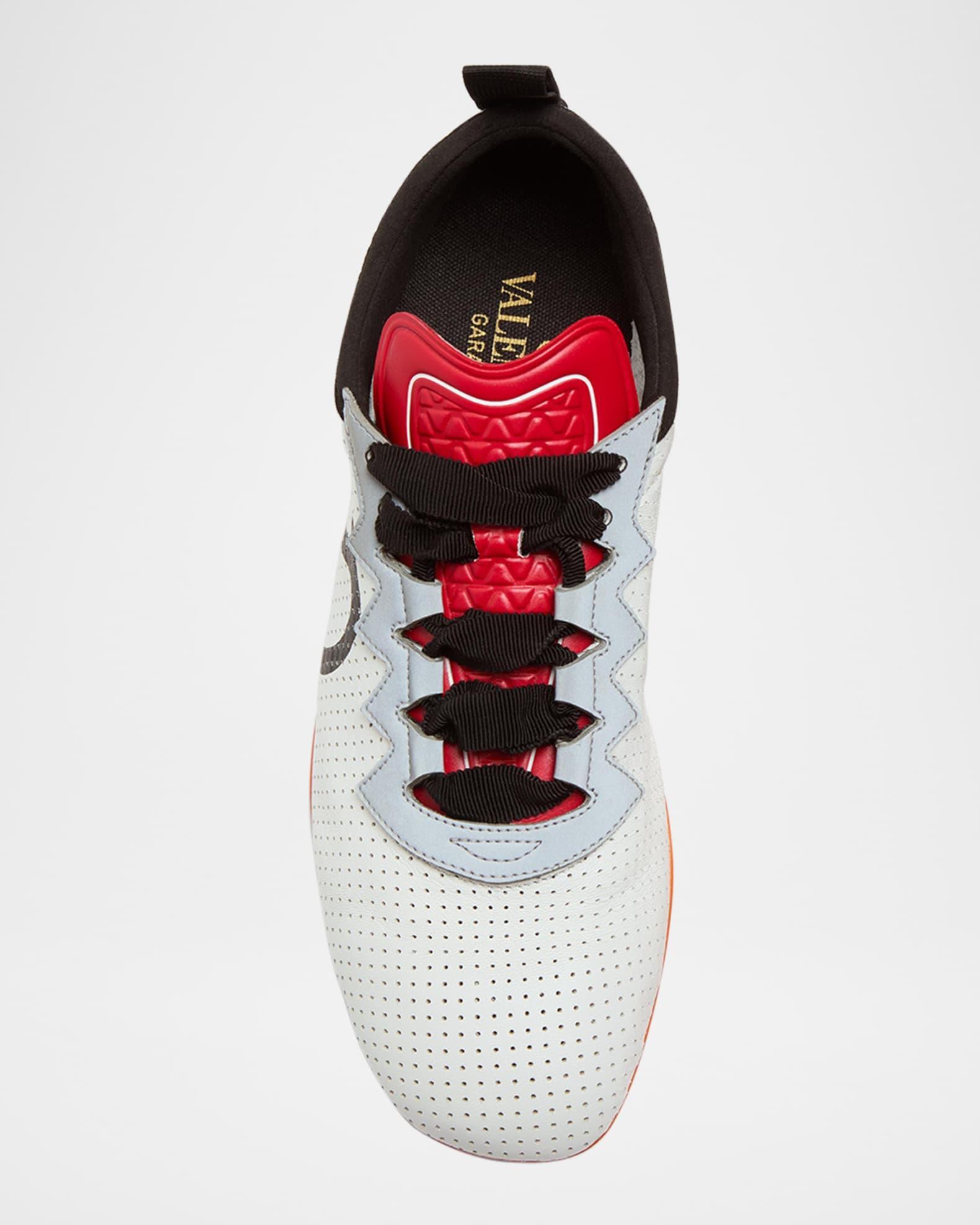 Low-Top Leather Sneakers Product Image