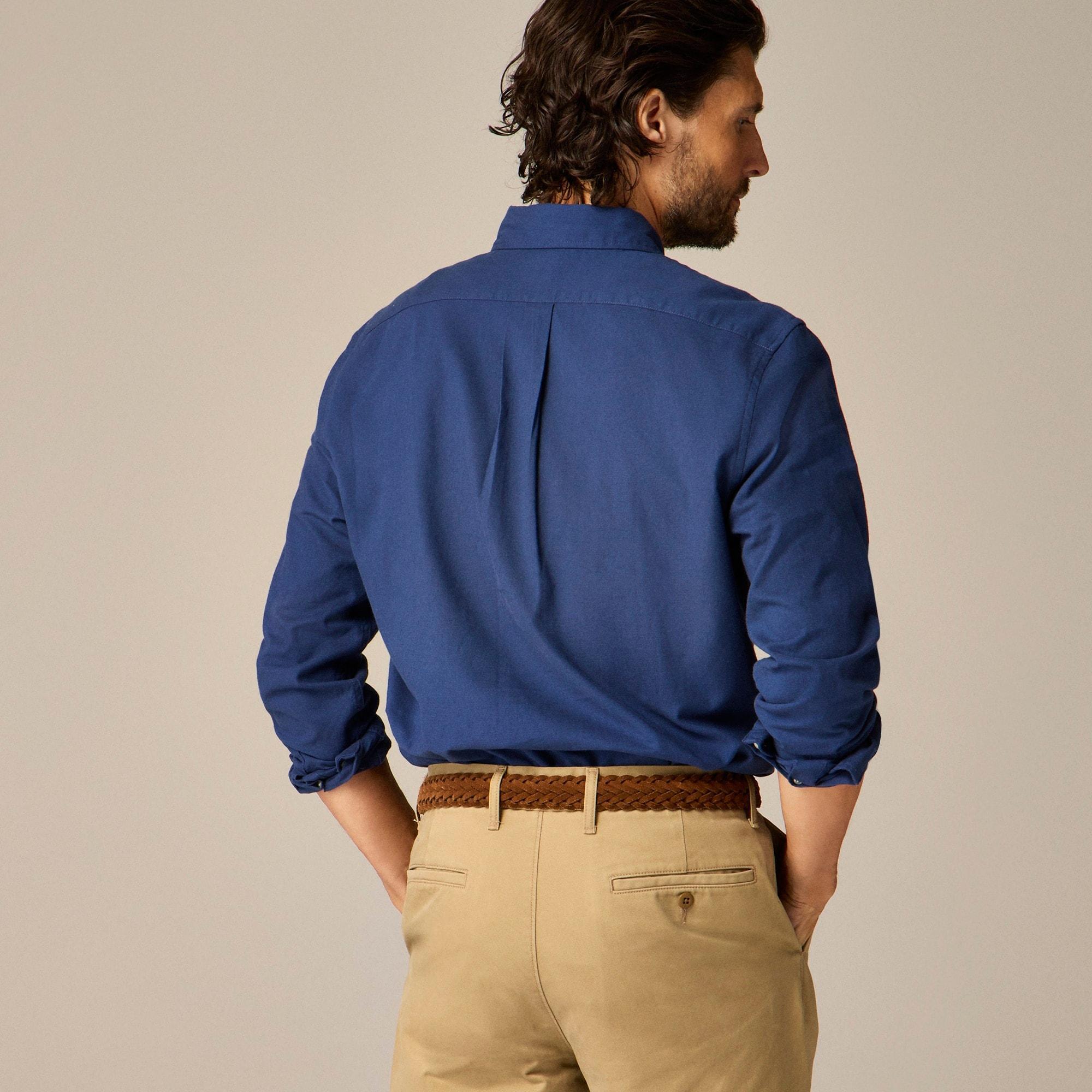 Slim Broken-in organic cotton oxford shirt Product Image