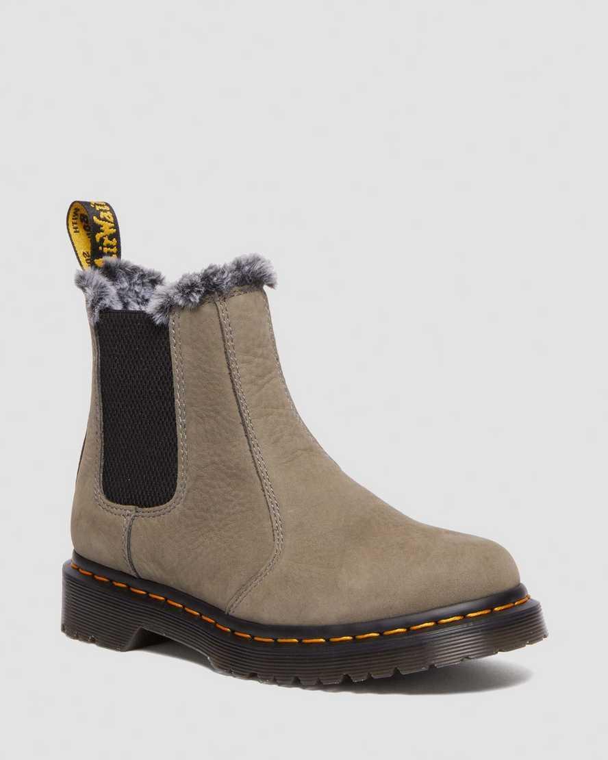 Dr. Martens Womens Leonore Faux Fur Lined Chelsea Boots Product Image