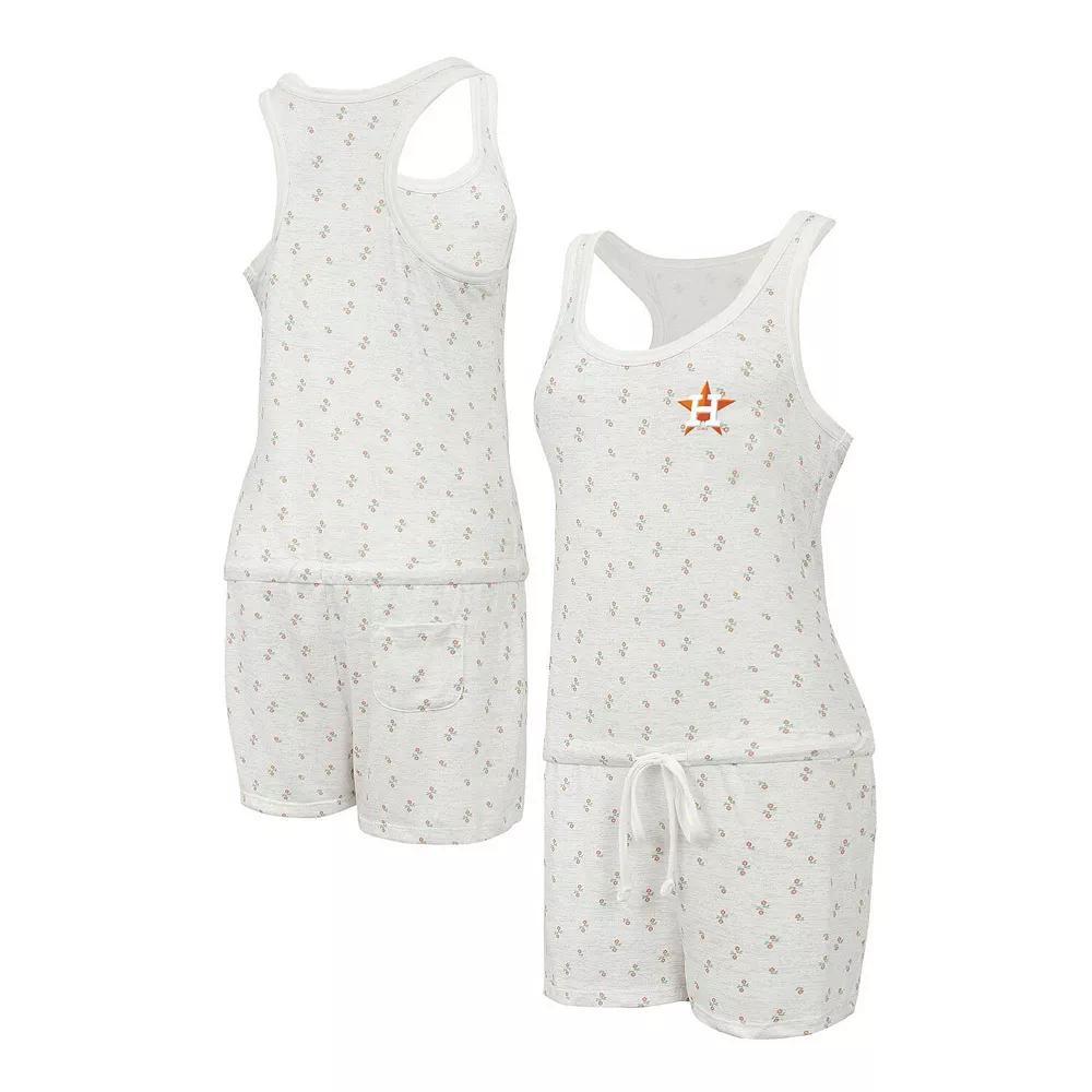 Women's Concepts Sport Cream Houston Astros Gardner Hacci Knit Romper, Size: Medium, Beige Product Image