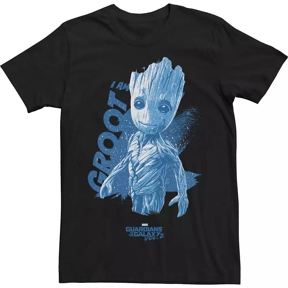 Big & Tall Marvel I Am Groot Tee, Men's, Size: 3XL Tall, Black Product Image