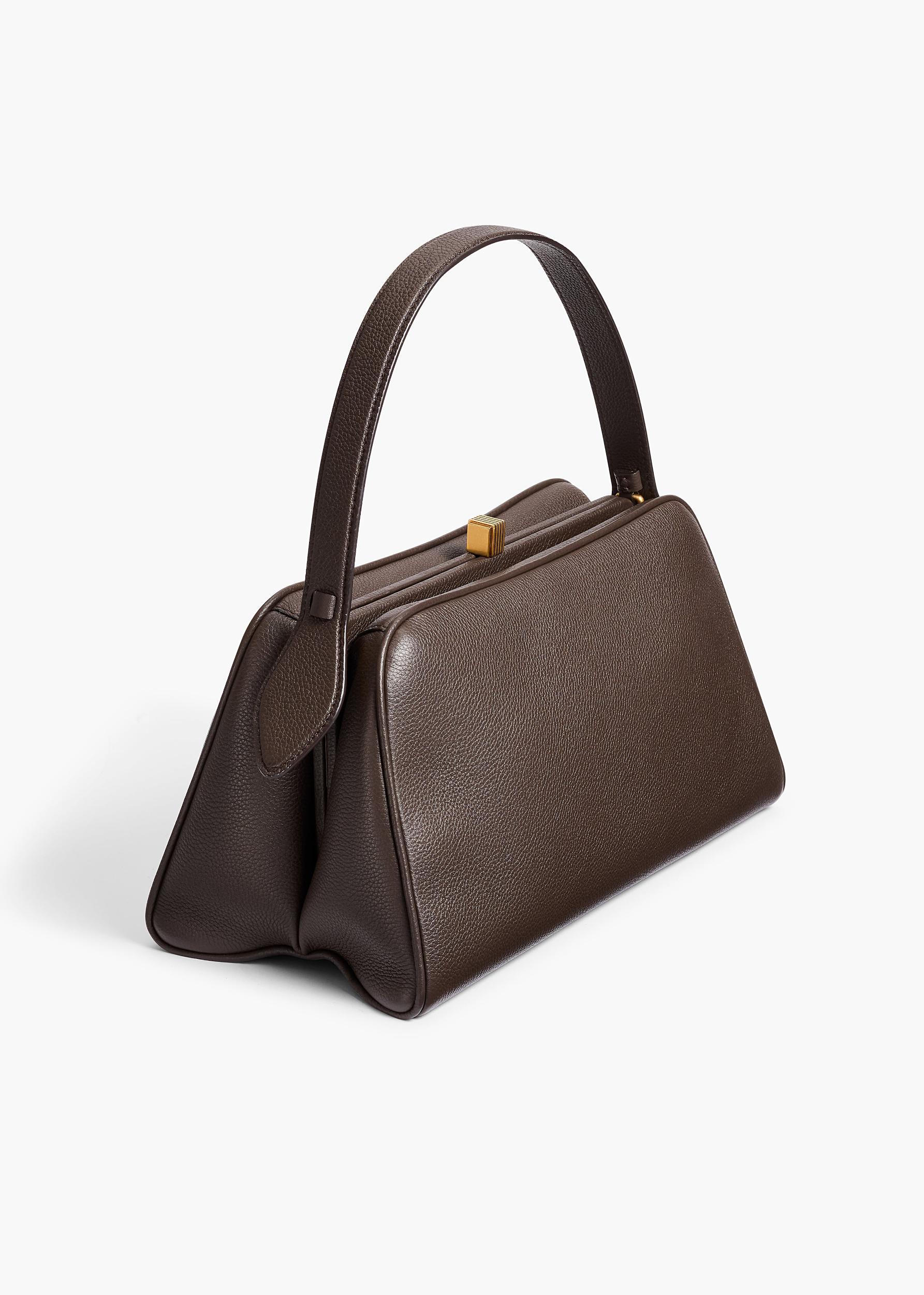 Cate Bag in Dark Brown Pebbled Leather Product Image