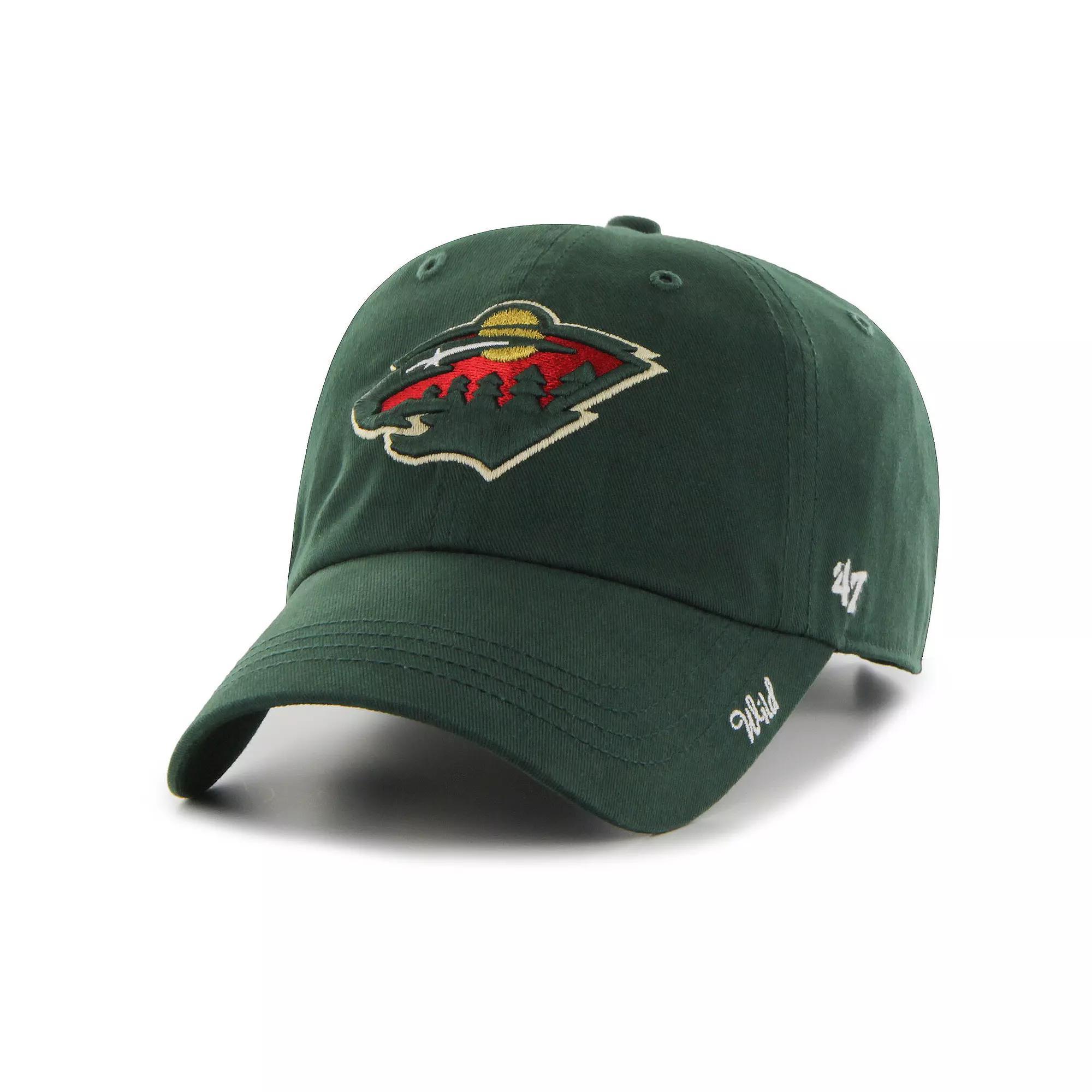 Women's '47 Green Minnesota Wild Miata Clean Up Adjustable Hat Product Image