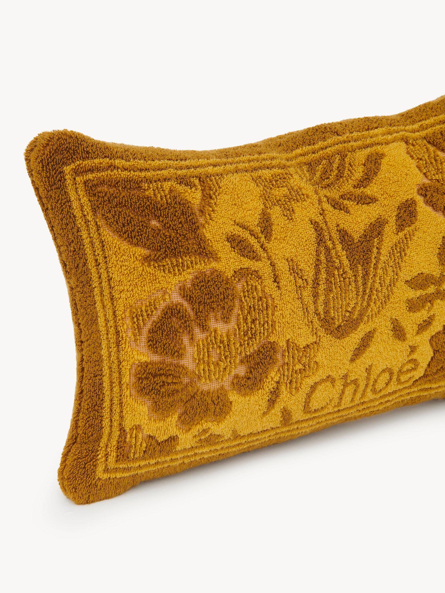 The Chloé Plage beach pillow in cotton toweling Product Image