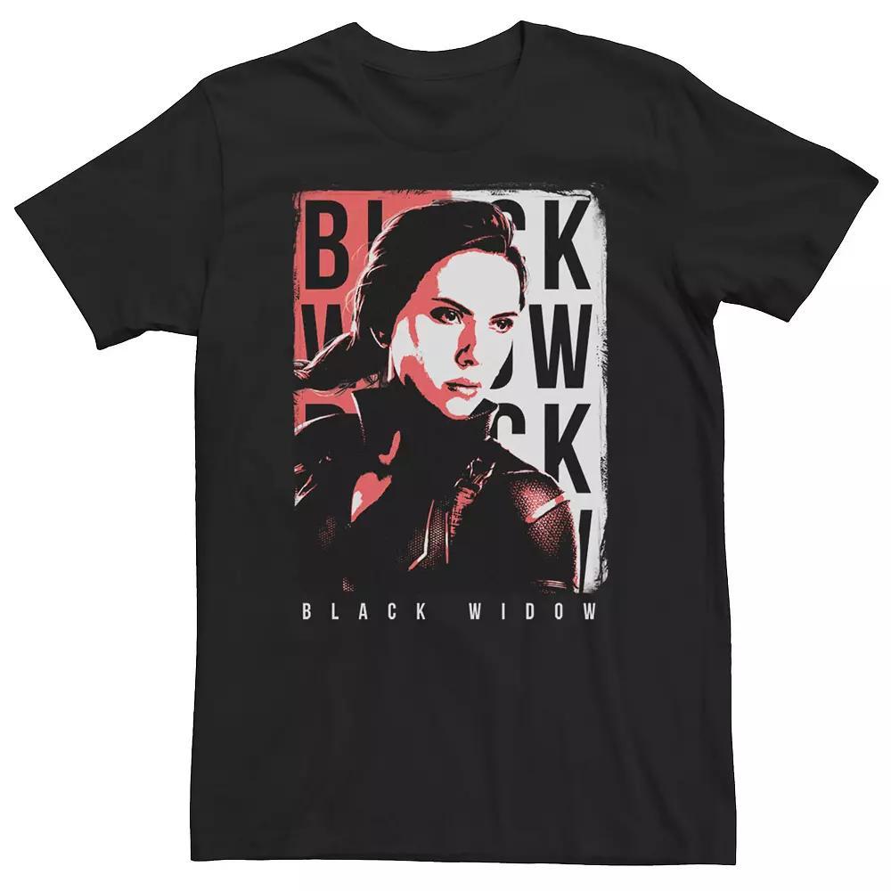 Big & Tall Marvel Avengers Widow Poster Tee, Men's, Size: XXL Tall, Black Product Image