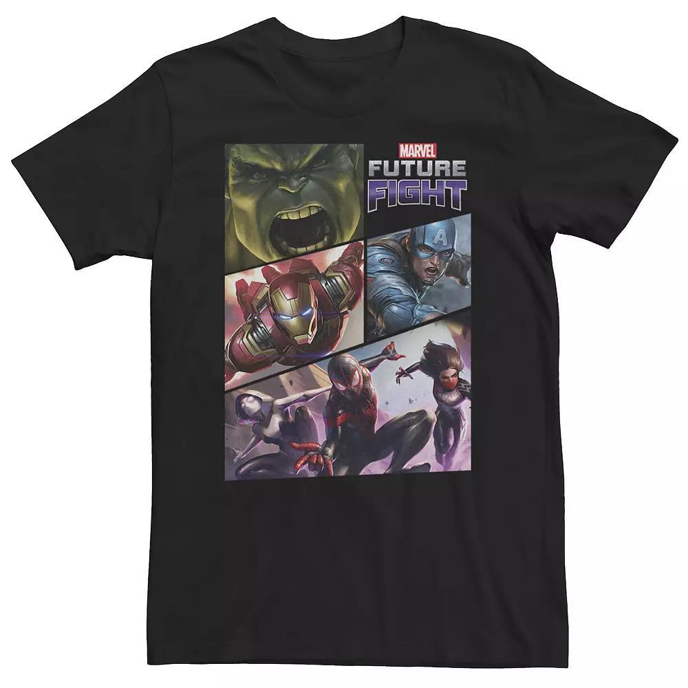 Big & Tall Marvel Future Fight Action Panels Tee, Men's, Size: XXL Tall, Black Product Image