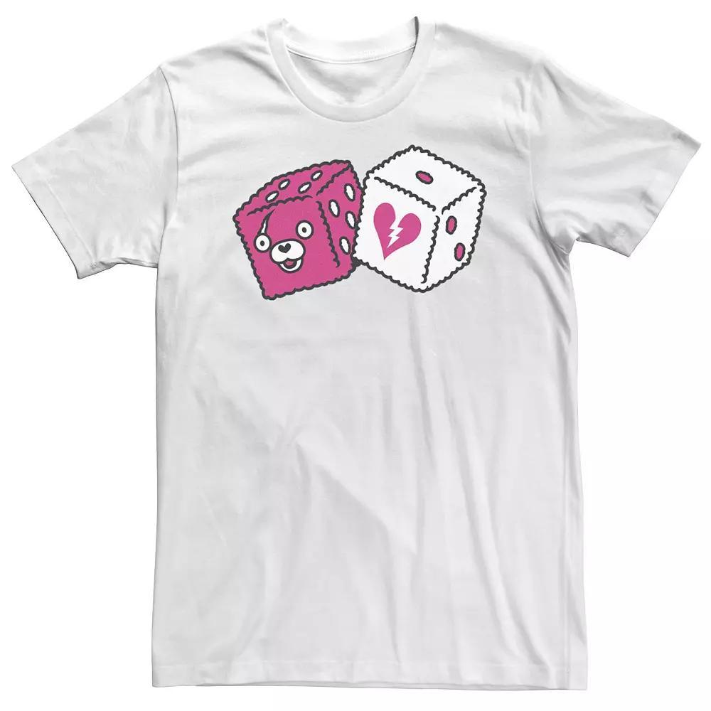 Big & Tall Fortnite Cuddle Dice Left Chest Love Tee, Men's, Size: 4XLT, White Product Image