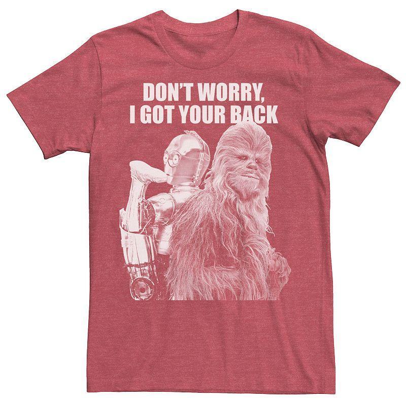 Mens Star Wars Chewies Got Your Back Tee Red Grey Product Image