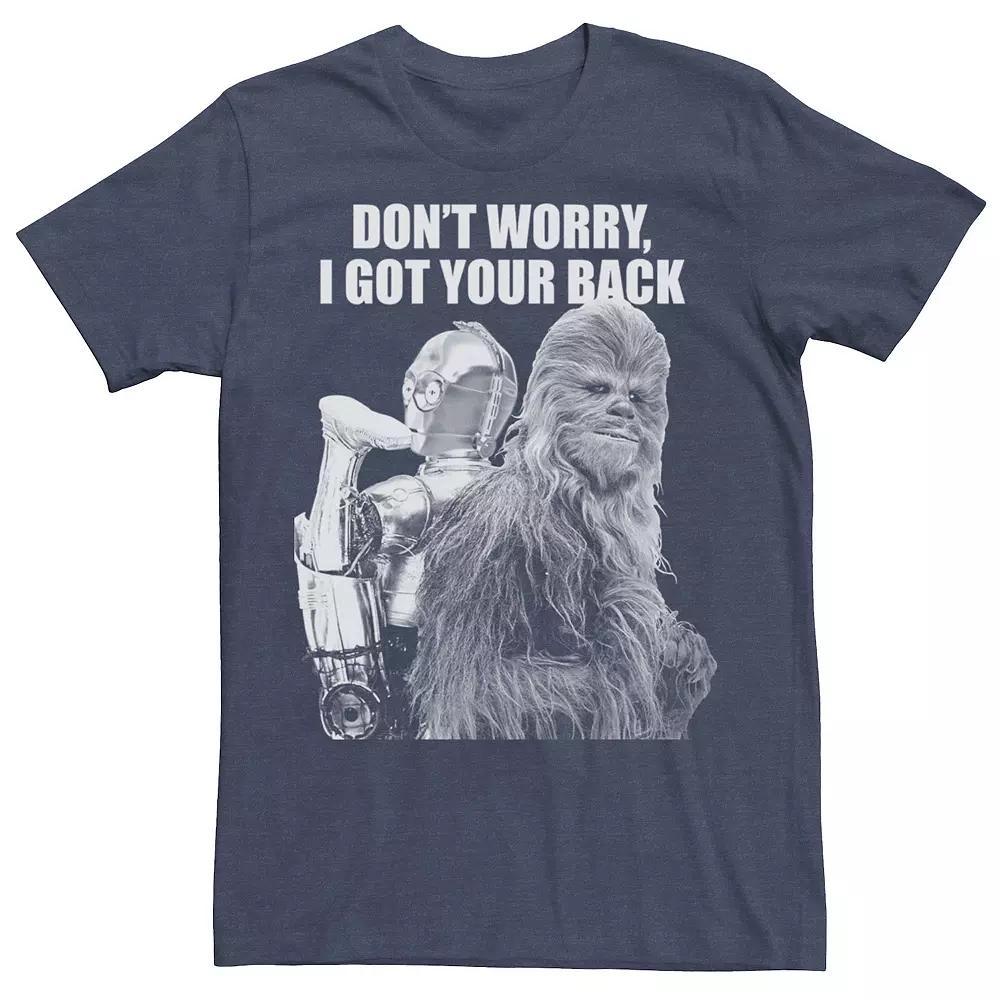 Mens Star Wars Chewies Got Your Back Tee Red Grey Product Image
