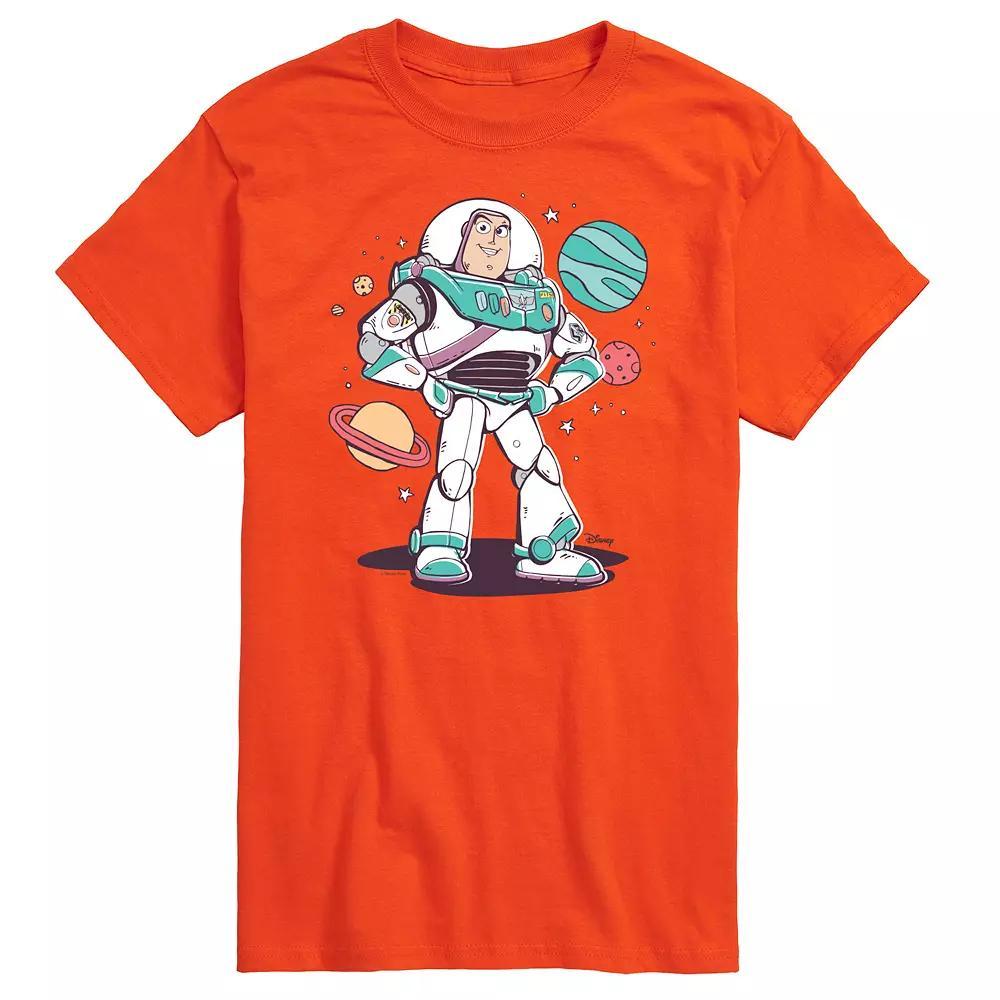 Disney / Pixar's Toy Story 4 Men's Buzz and Planets Graphic Tee, Size: Large, Ivory Product Image