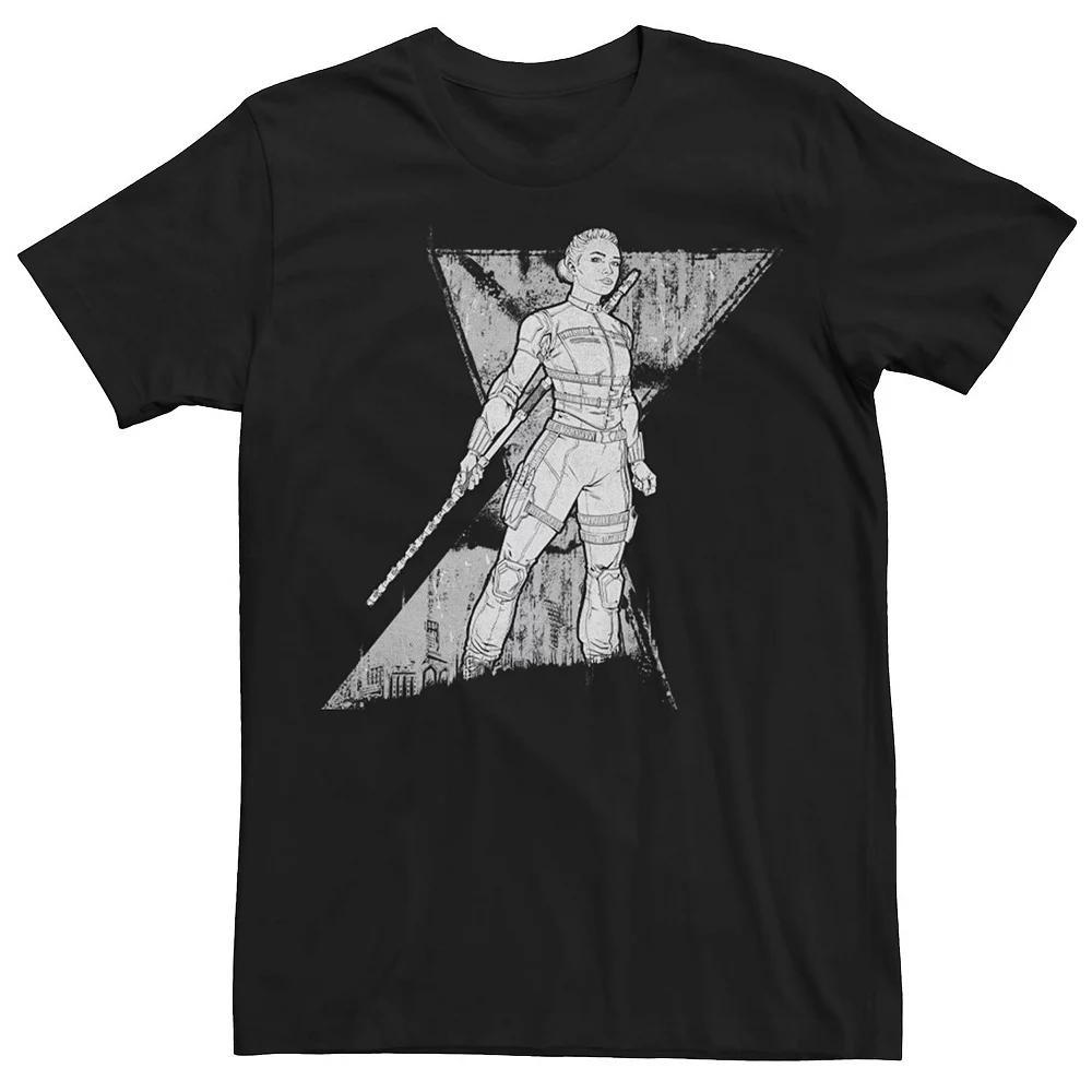 Men's Marvel Black Widow Yelena Sketch Logo Tee, Size: Medium Product Image