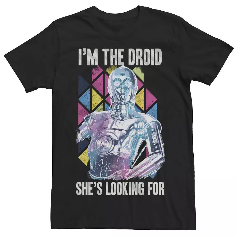 Men's Star Wars "Droid She's Looking For" Valentine Graphic Tee, Size: XL, Black Product Image