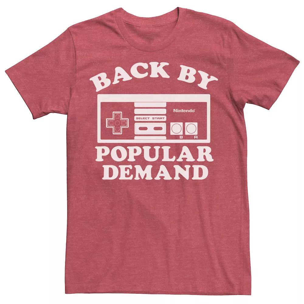 Men's Nintendo NES Controller Popular Demand Tee, Size: Small, Red Grey Product Image