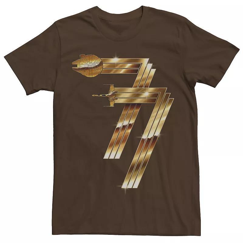 Men's Star Wars Millennium Falcon Spacecraft 77 Tee, Size: 3XL, Black Product Image