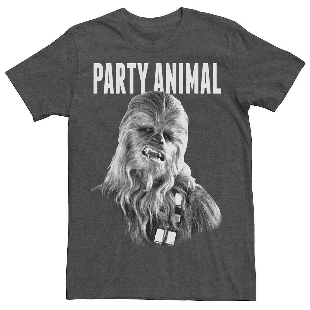Men's Star Wars Chewbacca Party Animal Portrait Tee, Size: Small, Grey Heather Product Image