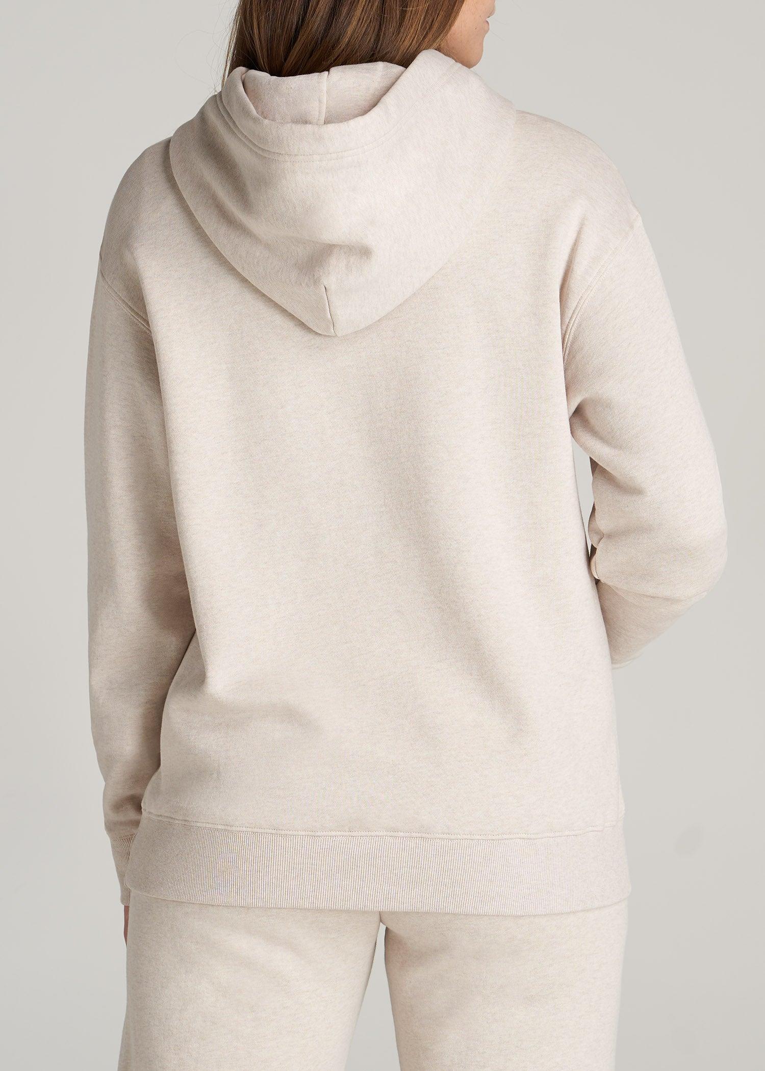 Wearever Fleece Relaxed Fit Women's Tall Hoodie in Oatmeal Mix Product Image