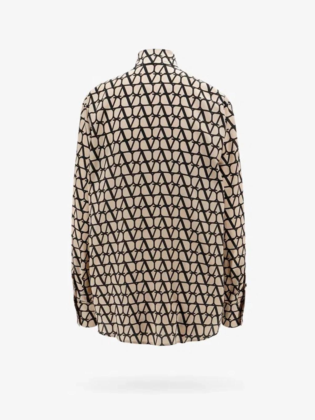 VALENTINO Woman Shirt Woman Beige Shirts In Cream Product Image