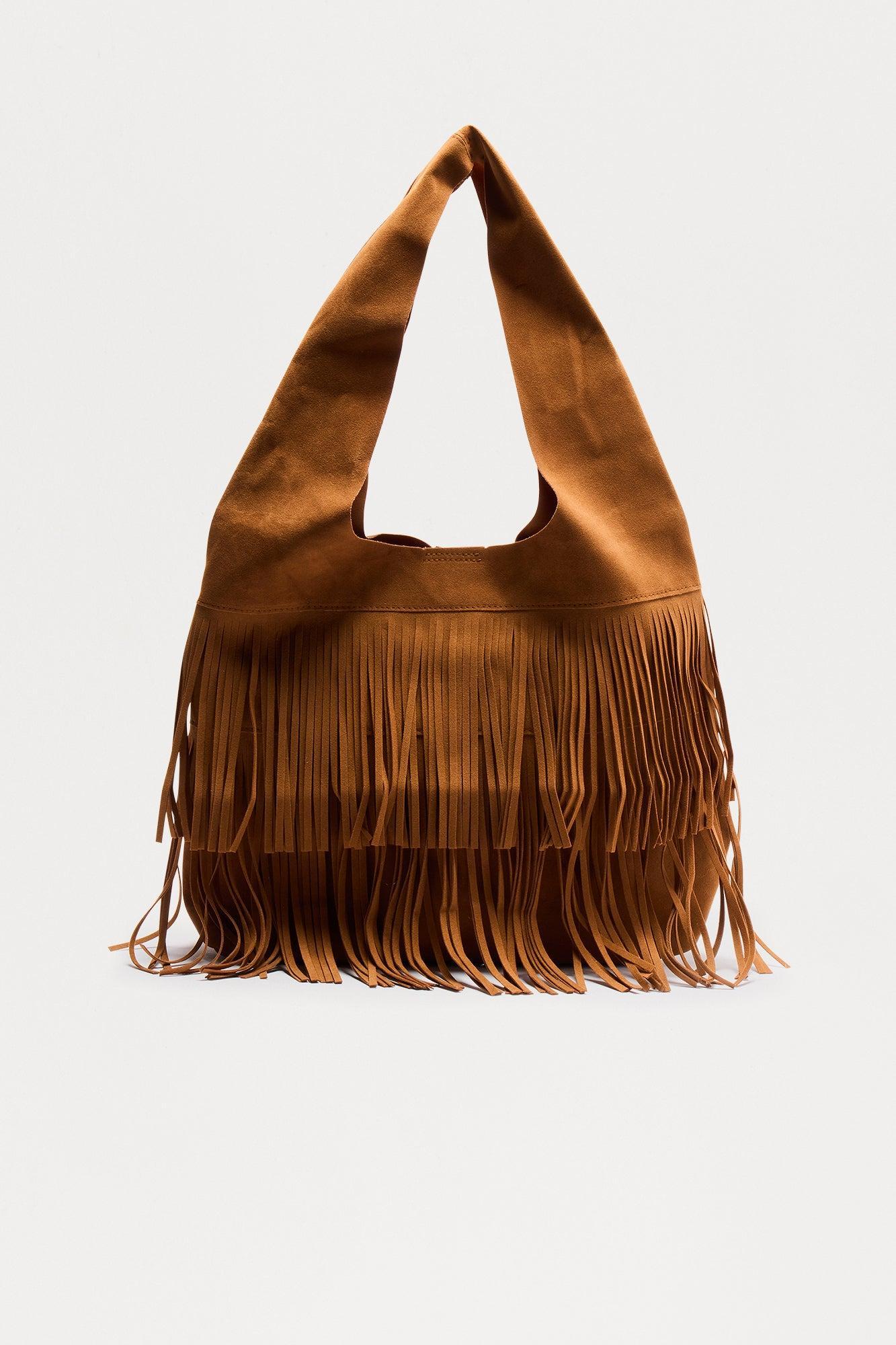 Saddle Chic Tote Handbag - Cognac Product Image