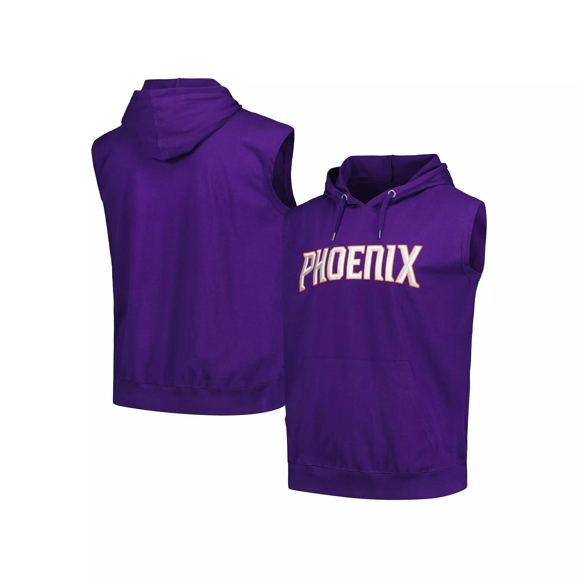 Mens Fanatics Branded Purple Phoenix Suns Jersey Muscle Pullover Hoodie Product Image