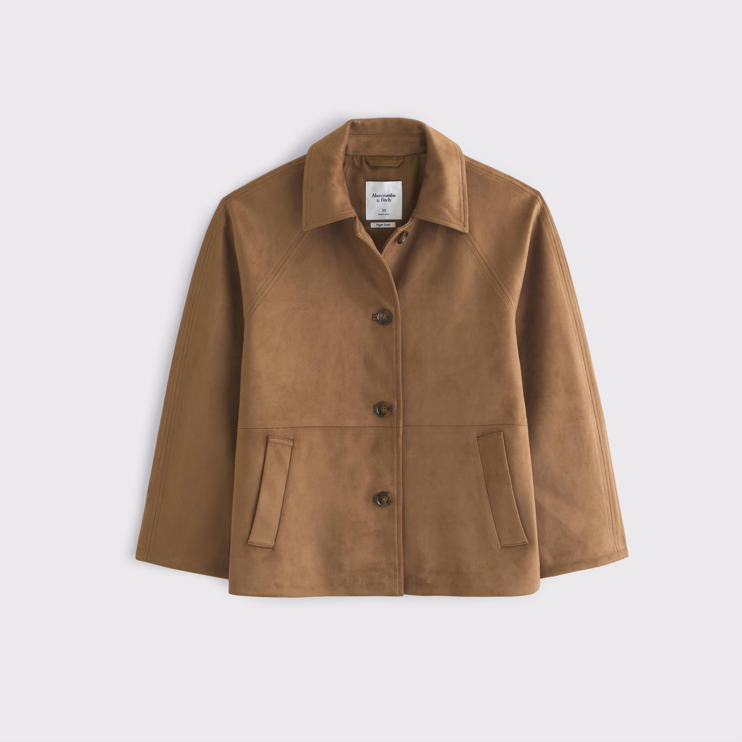 Classic Vegan Suede Jacket Product Image