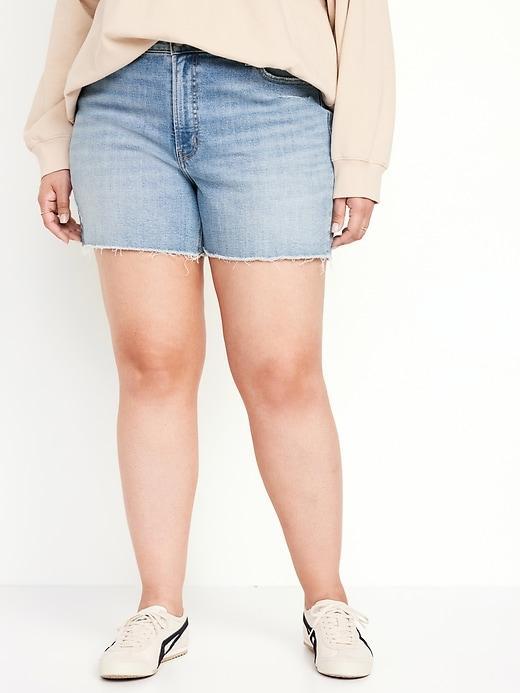 High-Waisted OG Jean Cut-Off Shorts -- 5-inch inseam Product Image