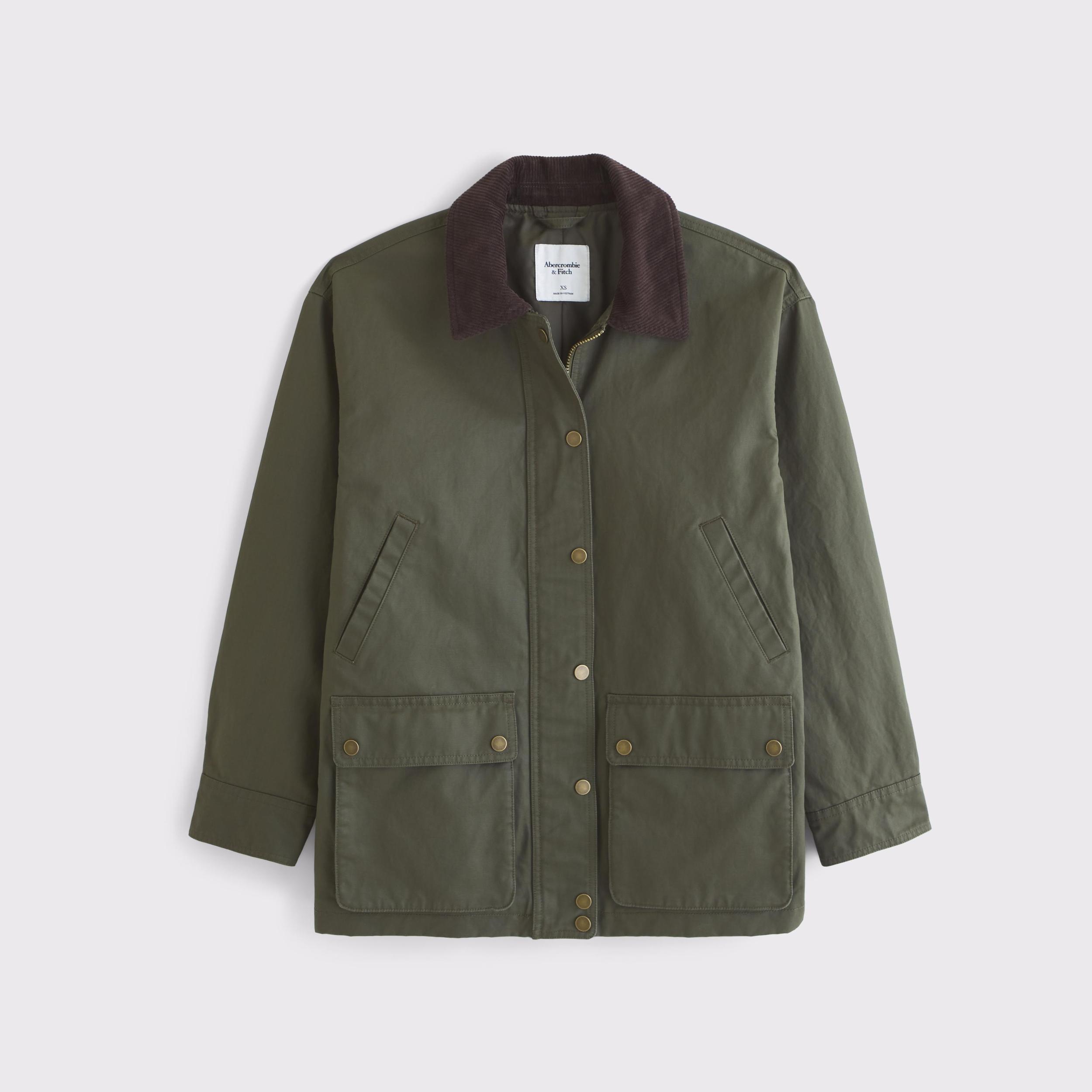 Mid-Length Waxed Barn Jacket Product Image