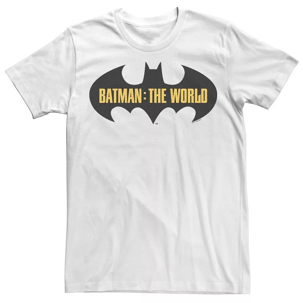 Men's Batman: The World Germany Red Logo Tee, Size: Small, White Product Image