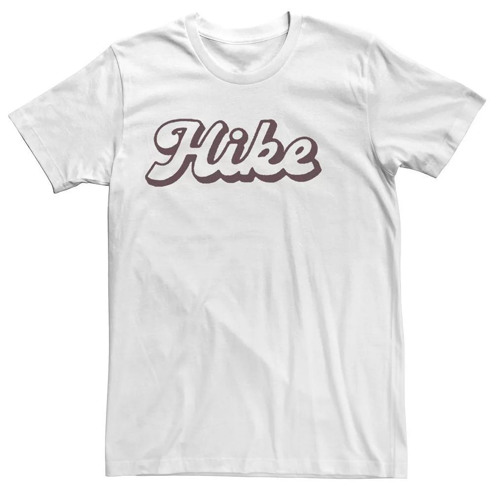 Men's Trendy Hike Bold Outline Tee, Size: XXL, White Product Image