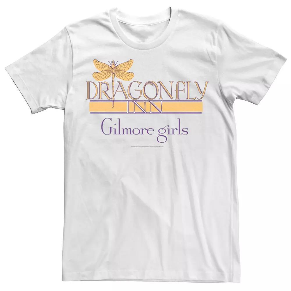 Men's Gilmore Girls Dragonfly Inn Logo Tee, Size: Small, White Product Image
