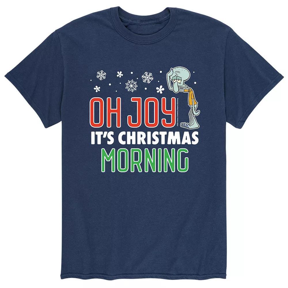 Men's SpongeBob SquarePants Squidward Joy Tee, Size: Large, Blue Product Image