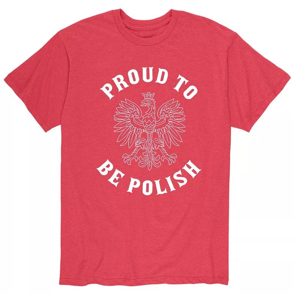Mens Proud To Be Polish Tee Product Image