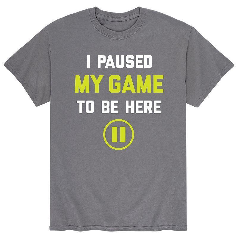 Big & Tall Paused Game Tee, Men's, Size: 5XB, Black Product Image