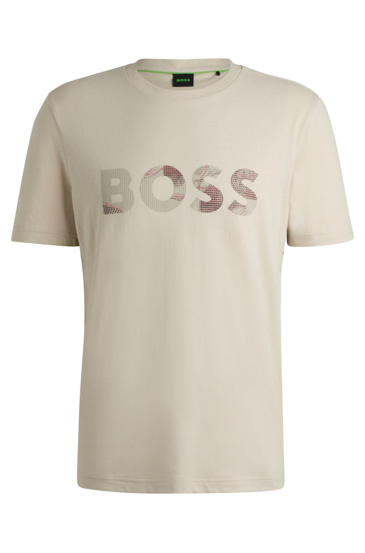 Cotton-jersey T-shirt with logo print Product Image